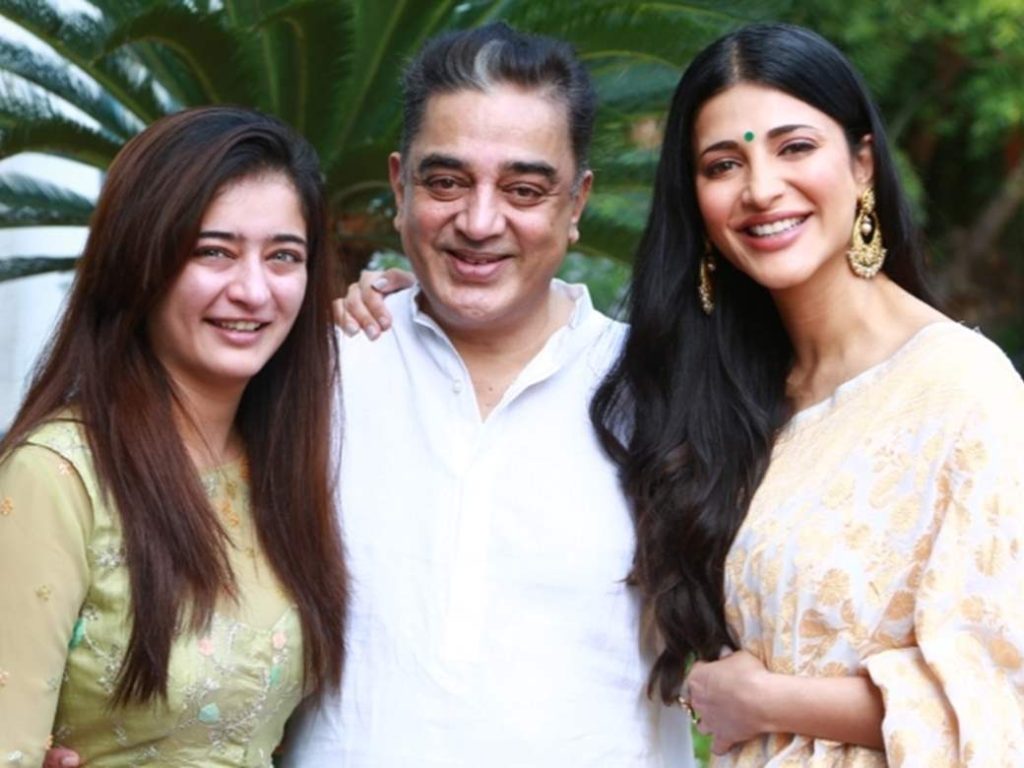 Shruti Haasan Family Members Pic